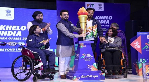 First Khelo India Para Games 2023: खेलमंत्री अनुराग सिंह ठाकुर ने प्रथम खेलो इंडिया पैरा गेम्स 2023 का औपचारिक उद्घाटन किया