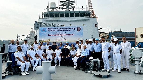 Survey Ship Sandhyak: भारतीय नौसेना को सौंपा गया प्रथम सर्वेक्षण पोत (वृहद) संध्याक