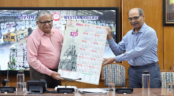 WR Calendar Released: पश्चिम रेलवे के महाप्रबंधक द्वारा वर्ष 2024 के वॉल कैलेंडर एवं टेबल कैलेंडर का विमोचन
