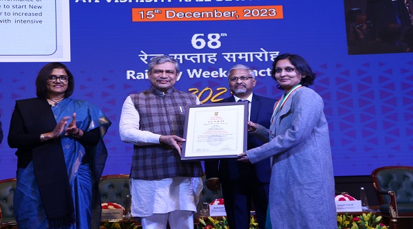 WR Railway Service Award: 68वां रेल सप्ताह समारोह अति विशिष्ट रेल सेवा पुरस्कार नई दिल्ली में हुआ आयोजित 1 WR Railway Service Award