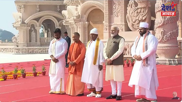 PM Modi Inaugurated Swarved Maha Mandir: प्रधानमंत्री नरेंद्र मोदी ने वाराणसी में स्वर्वेद महामंदिर का उद्घाटन किया 2 pm varanasi mandir