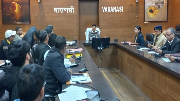 Review Meeting Of Cricket Stadium Being Built in Varanasi