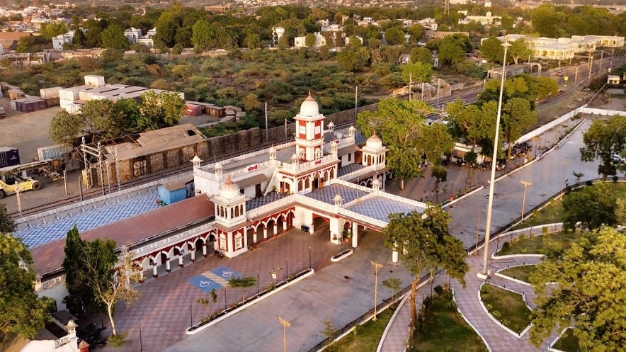 Redevelopment of Morbi Station: राजकोट मंडल के मोरबी स्टेशन का पुनर्विकास 1 Morbi station new ariel view