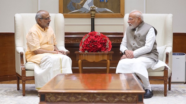 VP Candidate CP Radhakrishnan: उपराष्ट्रपति पद के उम्मीदवार सीपी राधाकृष्णन की प्रधानमंत्री से मुलाकात 3 VP Candidate CP Radhakrishnan