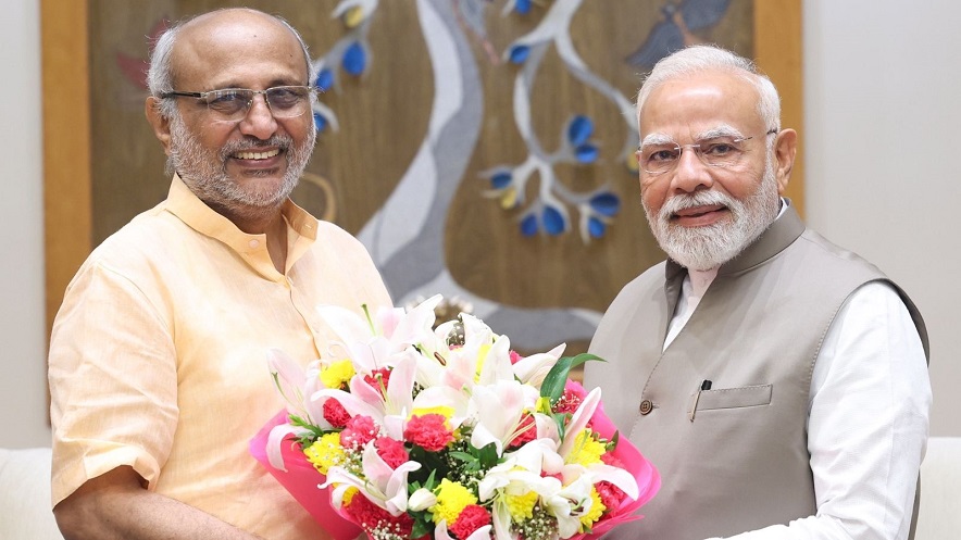 VP Candidate CP Radhakrishnan: उपराष्ट्रपति पद के उम्मीदवार सीपी राधाकृष्णन की प्रधानमंत्री से मुलाकात 1 vice president candidate CP Radhakrishnan