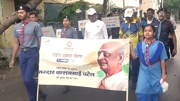 National unity rally: राजकोट मंडल में निकाली गई राष्ट्रीय एकता रैली 1 RJT rally