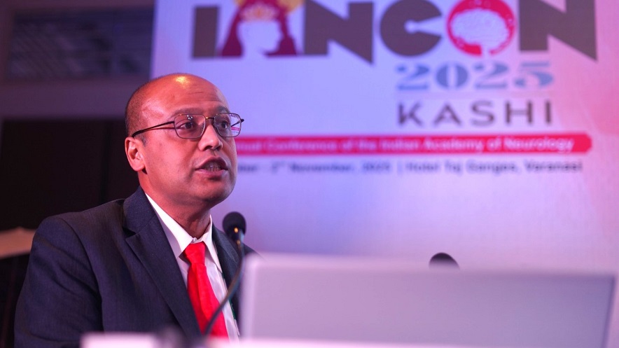 AI in Neurology: भारतीय अकादमी ऑफ़ न्यूरोलॉजी कांफ्रेंस मे अमेरिकी चिकित्सक डॉ रोहित दास का प्रेरक व्याख्यान 1 Dr rohit das