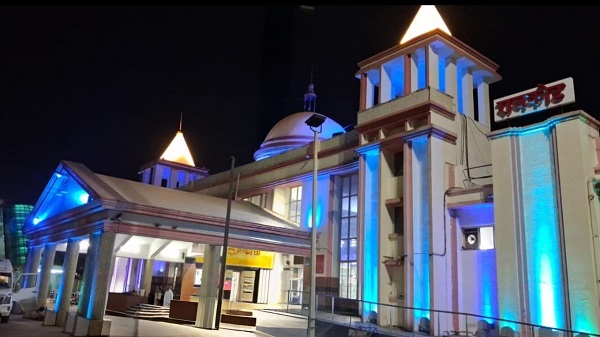 WR 75th Foundation Day: राजकोट मंडल के स्टेशन भवन जगमगाए रंग-बिरंगी रोशनी से 1 rajkot station lights