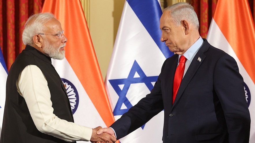 PM Modi meets the PM of Israel: प्रधानमंत्री नरेन्द्र मोदी की इज़राइल के प्रधानमंत्री से भेंट 1 PM Modi meets the PM of Israel