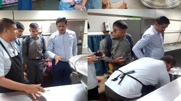 RJT Food Inspection: राजकोट स्टेशन पर खानपान सेवाओं का सघन निरीक्षण 1 rjt